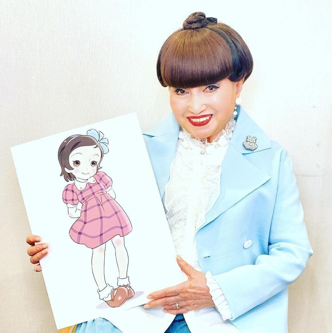 黒柳徹子さんとトットちゃんのイラスト