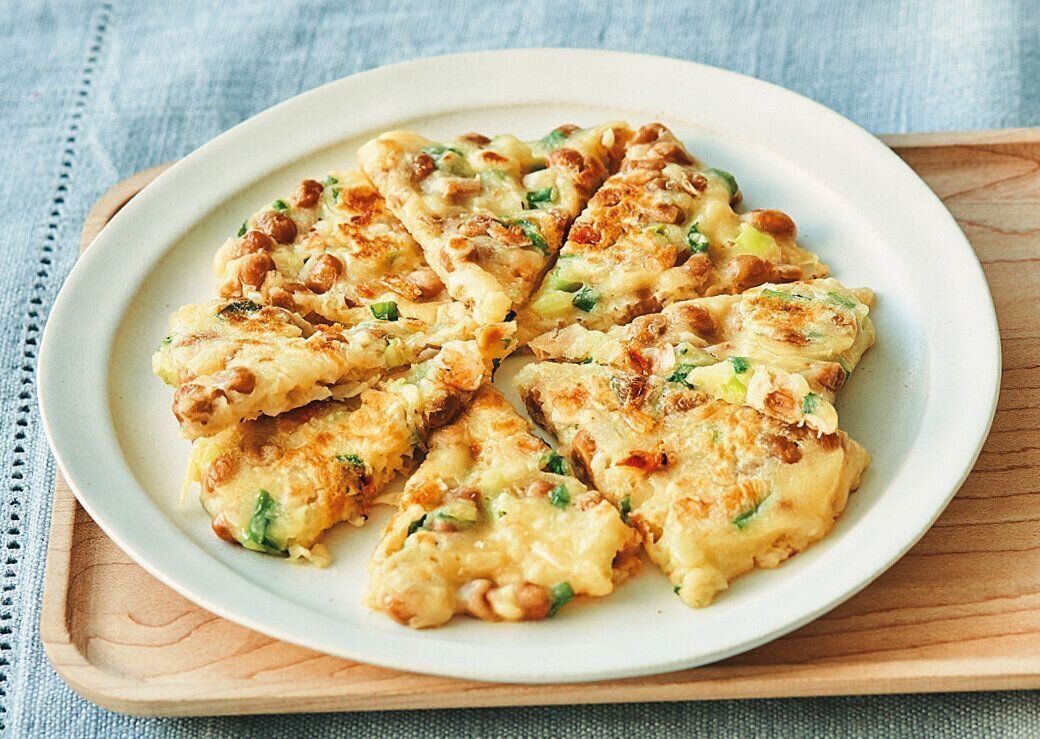 桜えびと納豆のお好み焼き （離乳完了期 1才～1才6カ月ごろ）