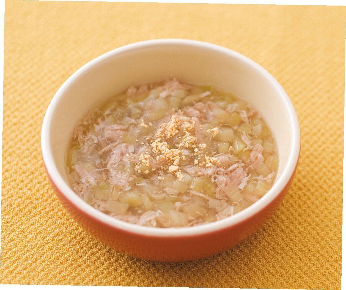 まぐろとなすのきな粉がけ （離乳中期 7～8カ月ごろ）