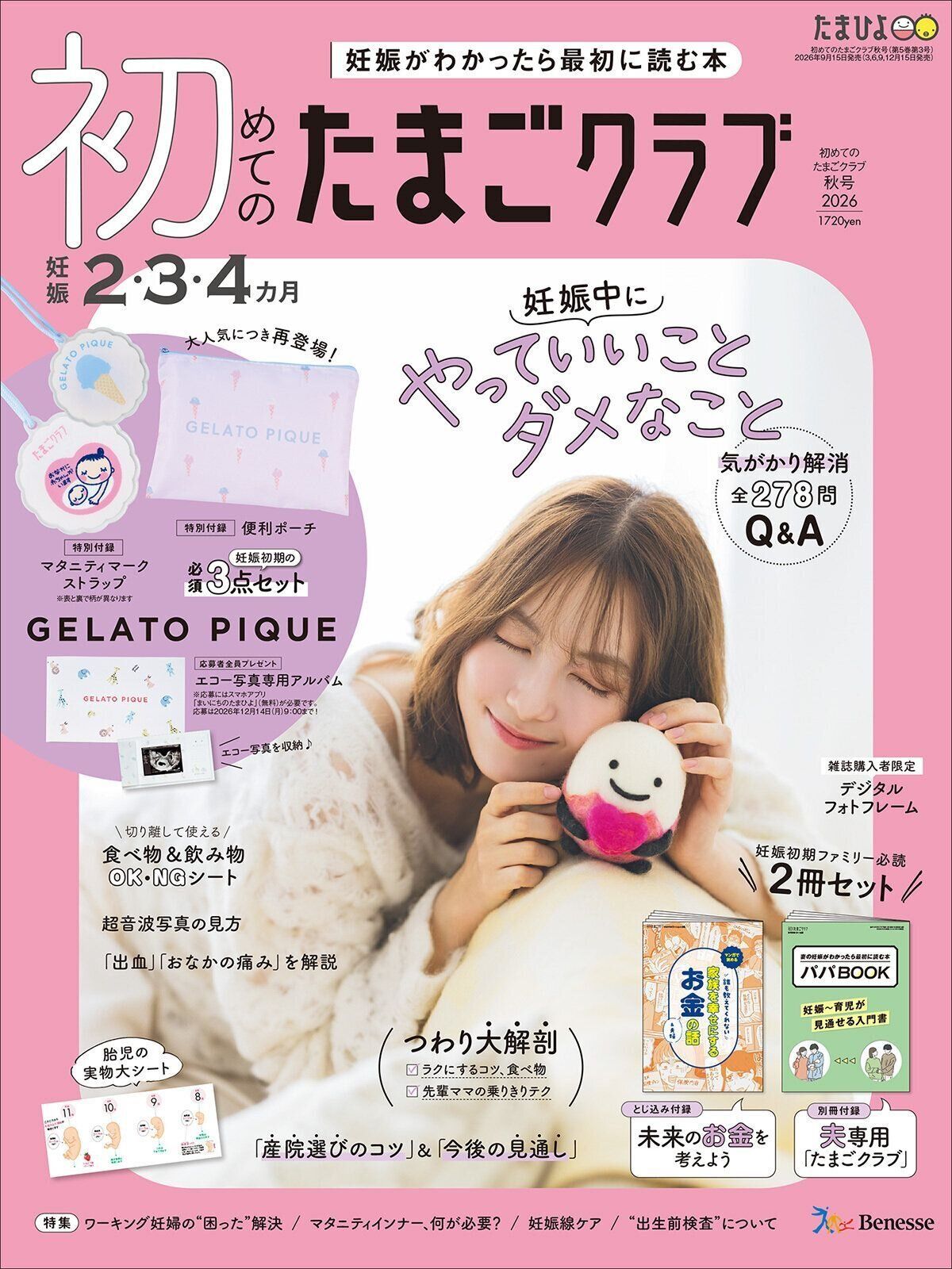 初めて妊娠されたかたに！妊娠がわかったら最初に読む本『初めてのたまごクラブ 秋号』