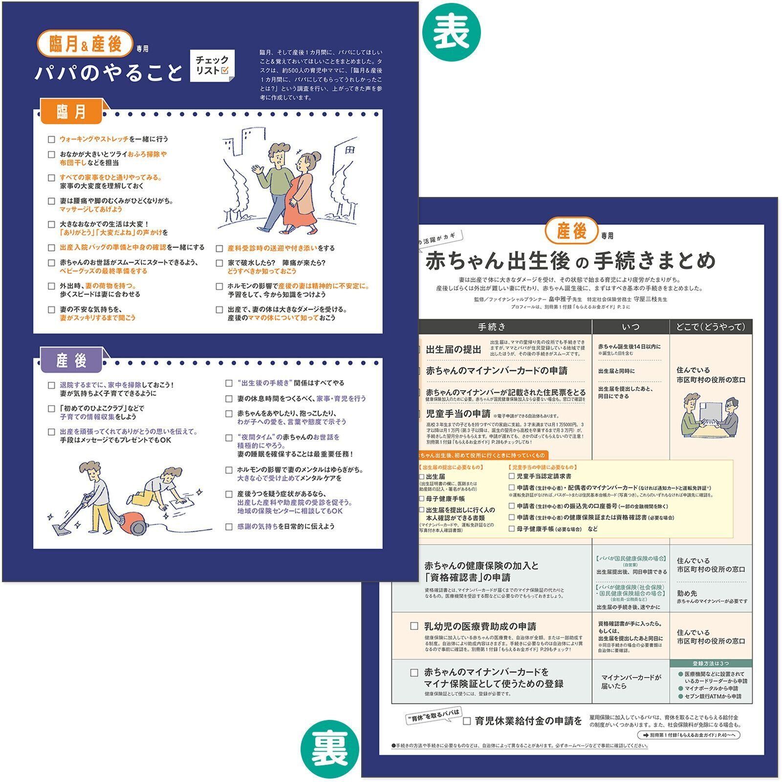 【とじ込みシート①】産前・産後の2カ月間 パパがやるべきことまとめシート