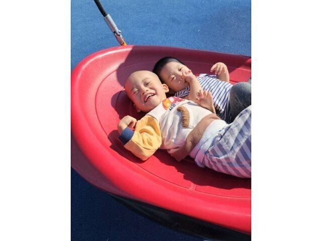 笑顔で遊ぶTくん