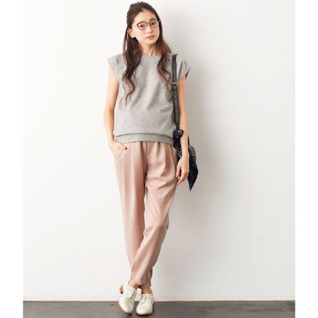 Petit Cocoon 美脚ドレープジョガーパンツ