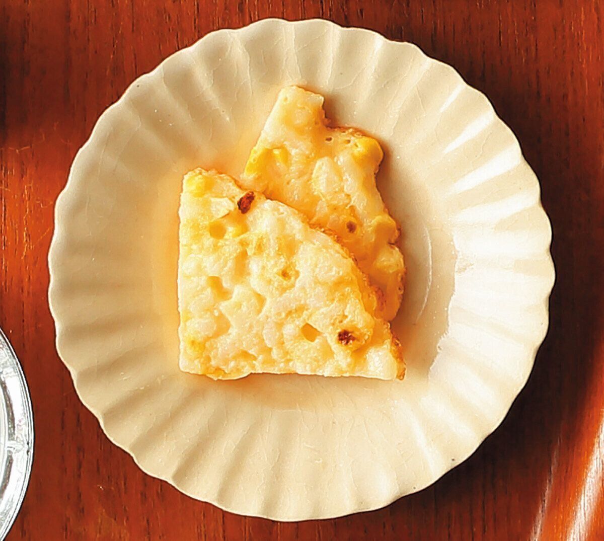 コーンとチーズのお焼き （離乳後期 9～11カ月ごろ）