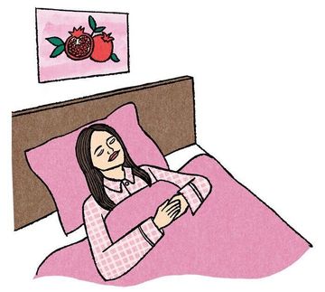 <妊活エピソード4>大きなザクロの絵を枕元に