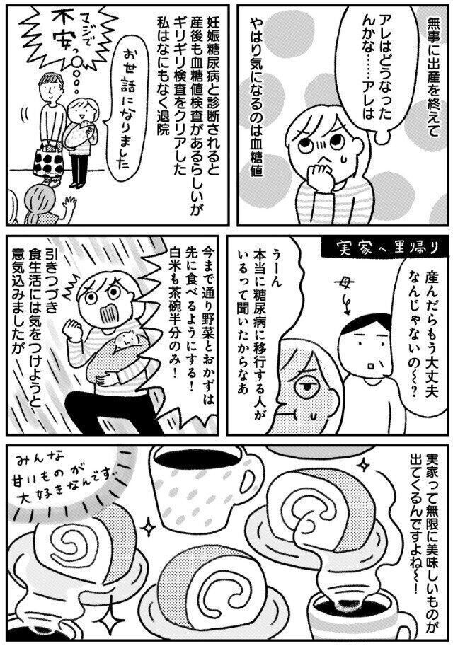 出産後の血糖値との戦い