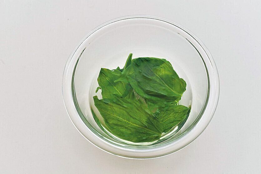 ●ほうれん草のアクを抜く