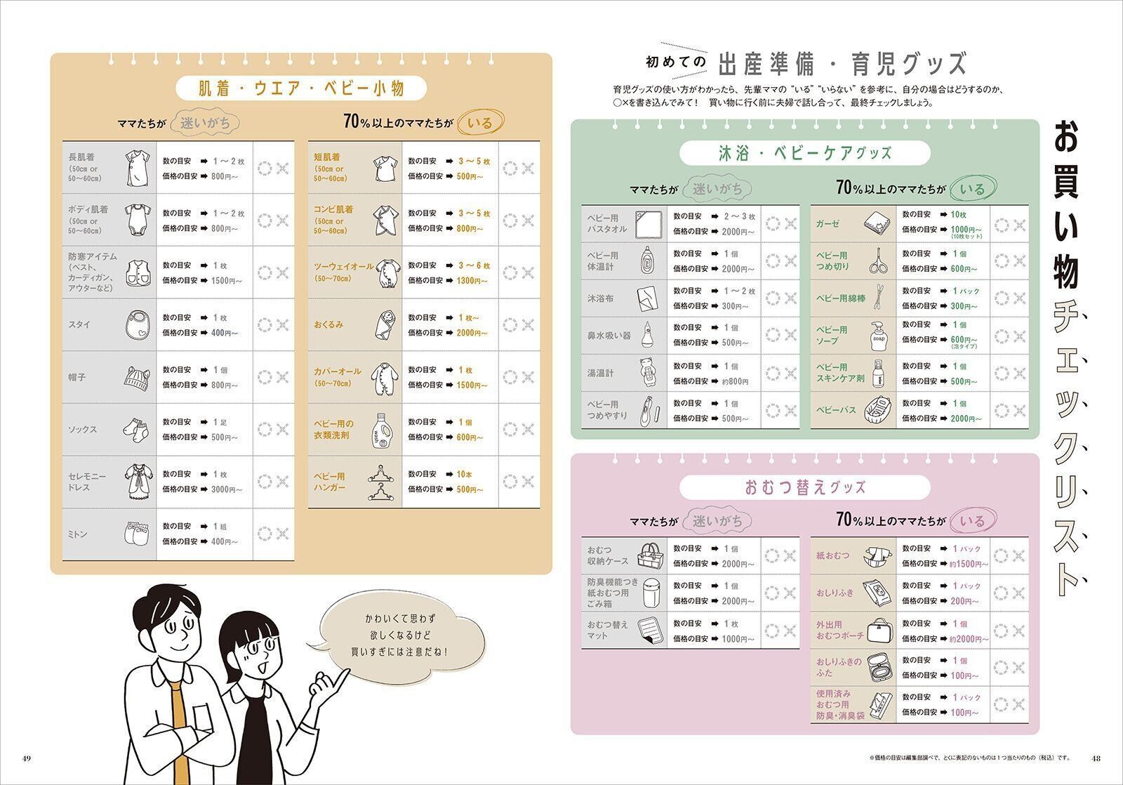 【別冊付録②】生後3カ月までの育児グッズ いる・いらない判定BOOK