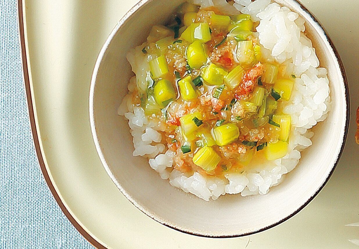 えびとアスパラのあんかけごはん （離乳完了期 1才～1才6カ月ごろ）