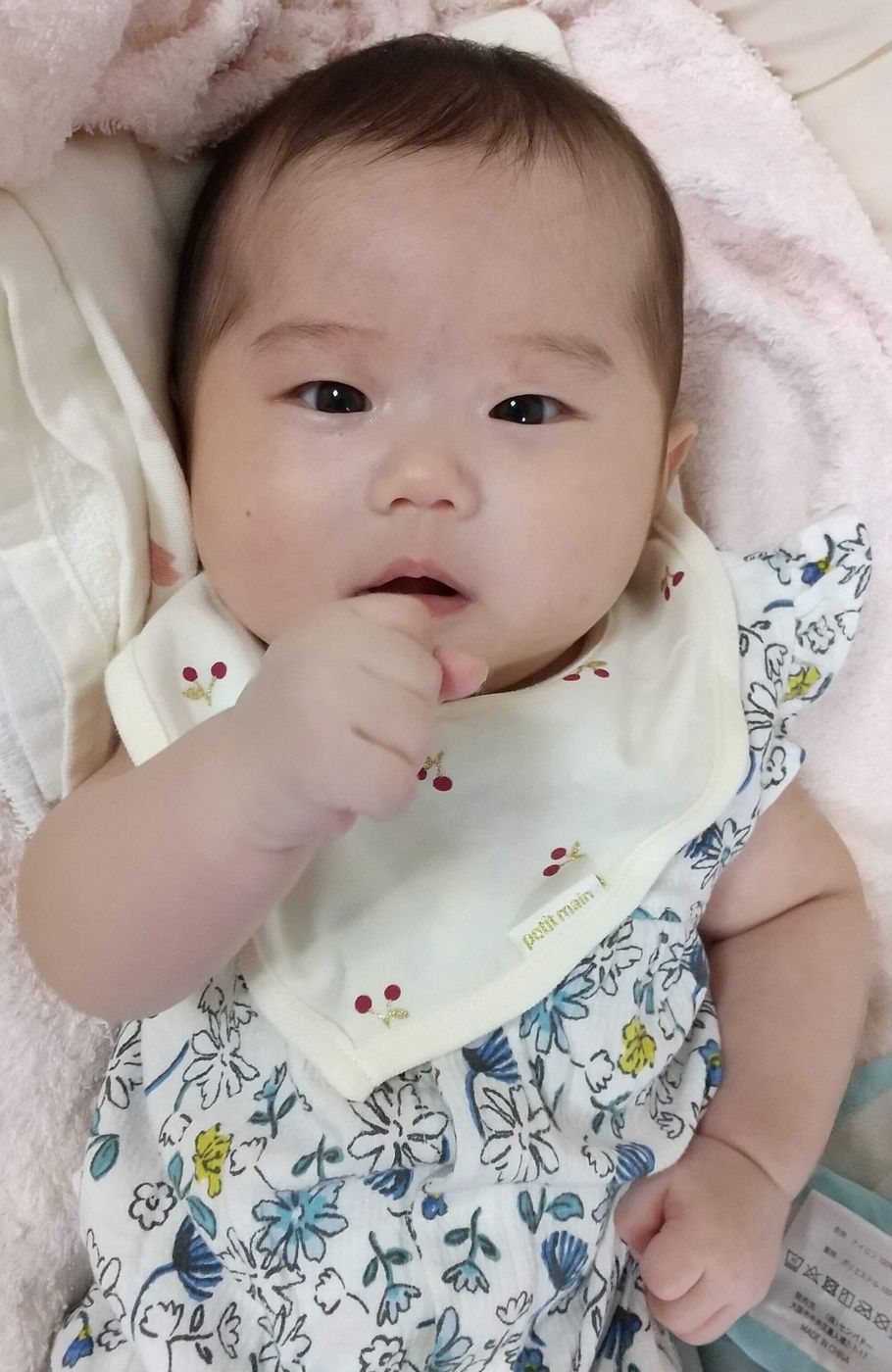 たまひよ成長日記 3カ月と7日ごろ 水野華蓮ちゃんの成長の様子 発育 発達編 たまひよ たまひよ成長日記 3カ月と7日ごろ 水野華蓮ちゃんの成長の様子 発育 発達編 たまひよ