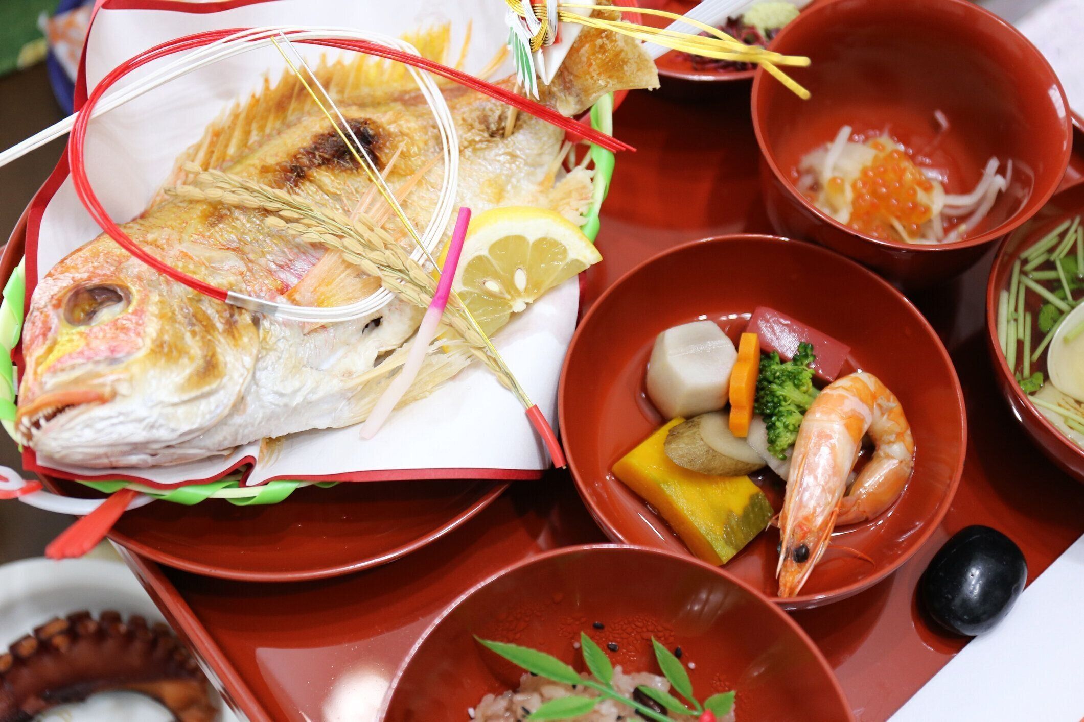 赤ちゃんのためのお祝いの食事