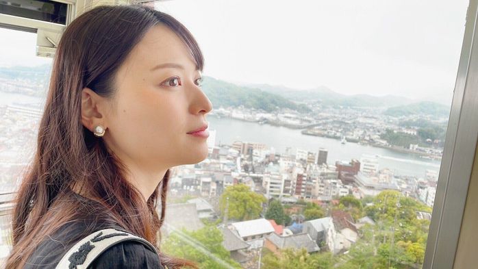 安定期に入ったころに撮影した、お出かけ中の矢島さん。