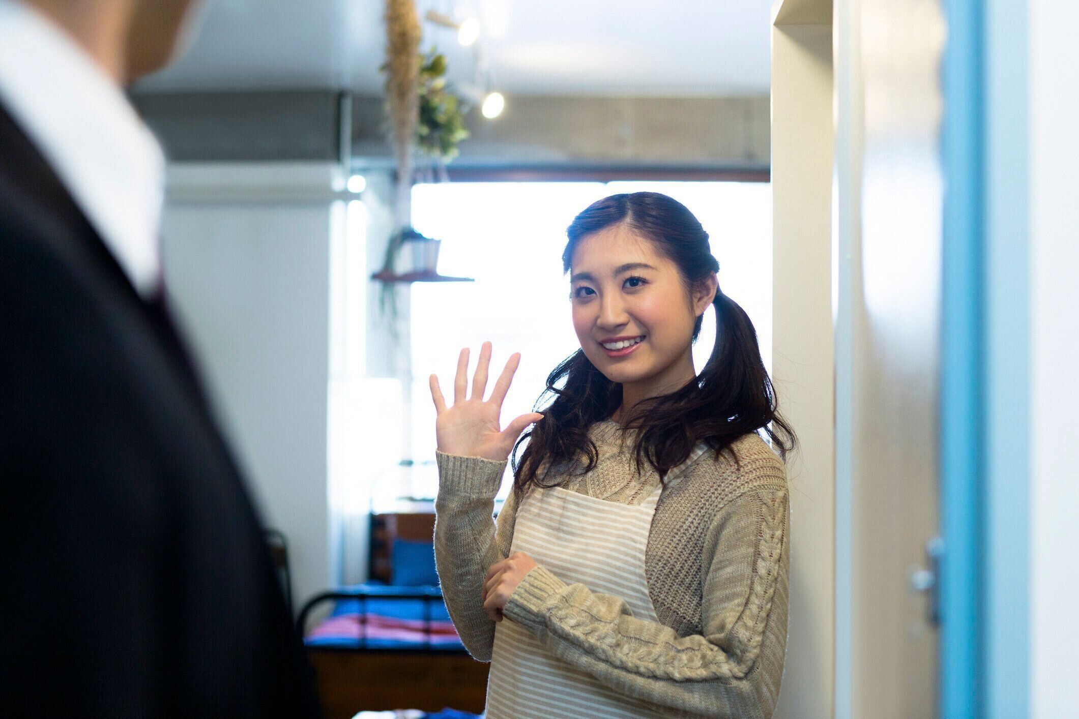 妻を見送ること