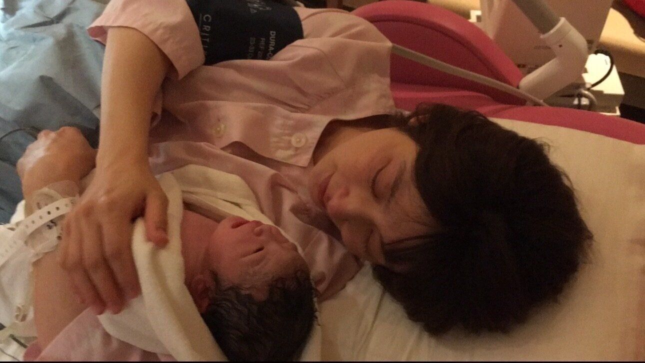 三女の出産時の様子。