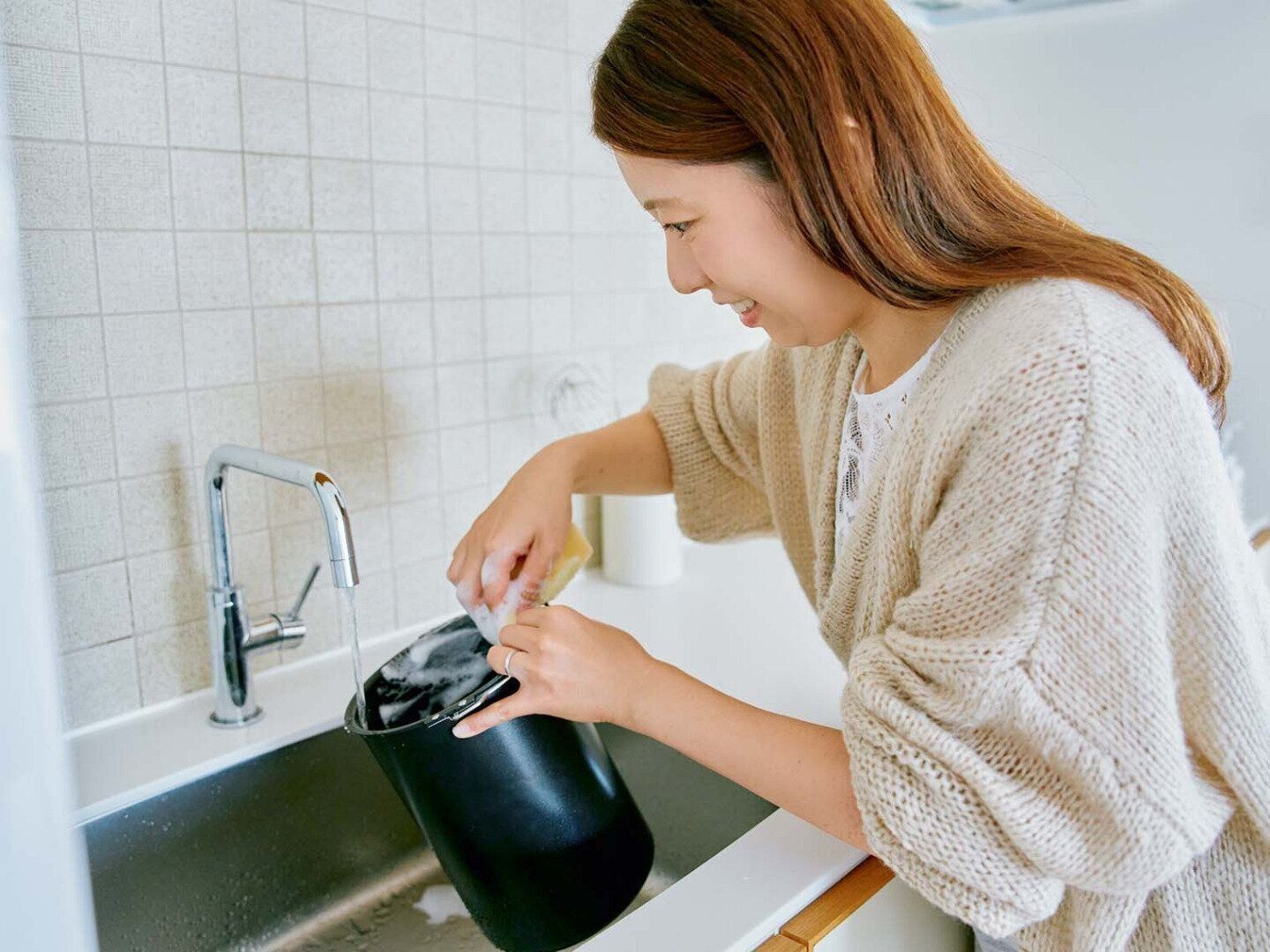 タンクを丸洗いできるから清潔：アラジン スチーム式加湿器