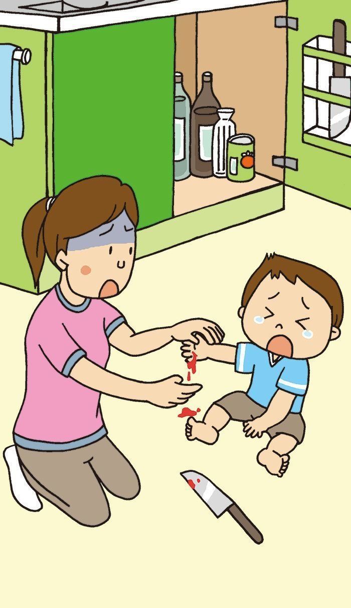 医師監修 指を切った 物が刺さったなど切り傷 擦り傷の事故 小さい子どもがケガをしたときの応急処置 予防対策 たまひよ