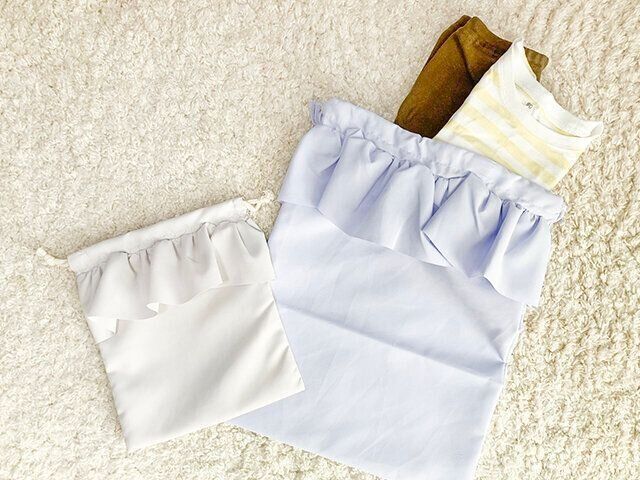 100均＆スリコで入園準備　スリコの巾着