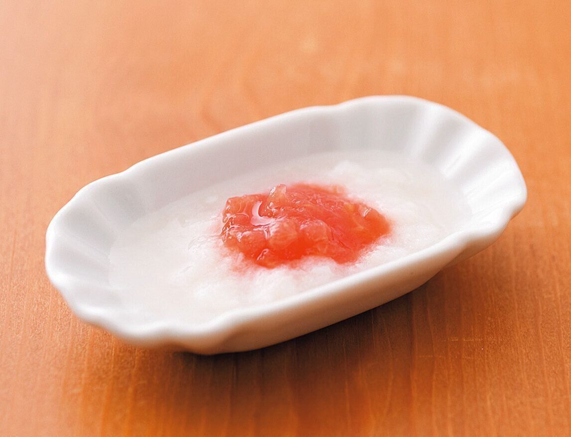 ひらめとトマトのとろとろ （離乳初期 5～6カ月ごろ）