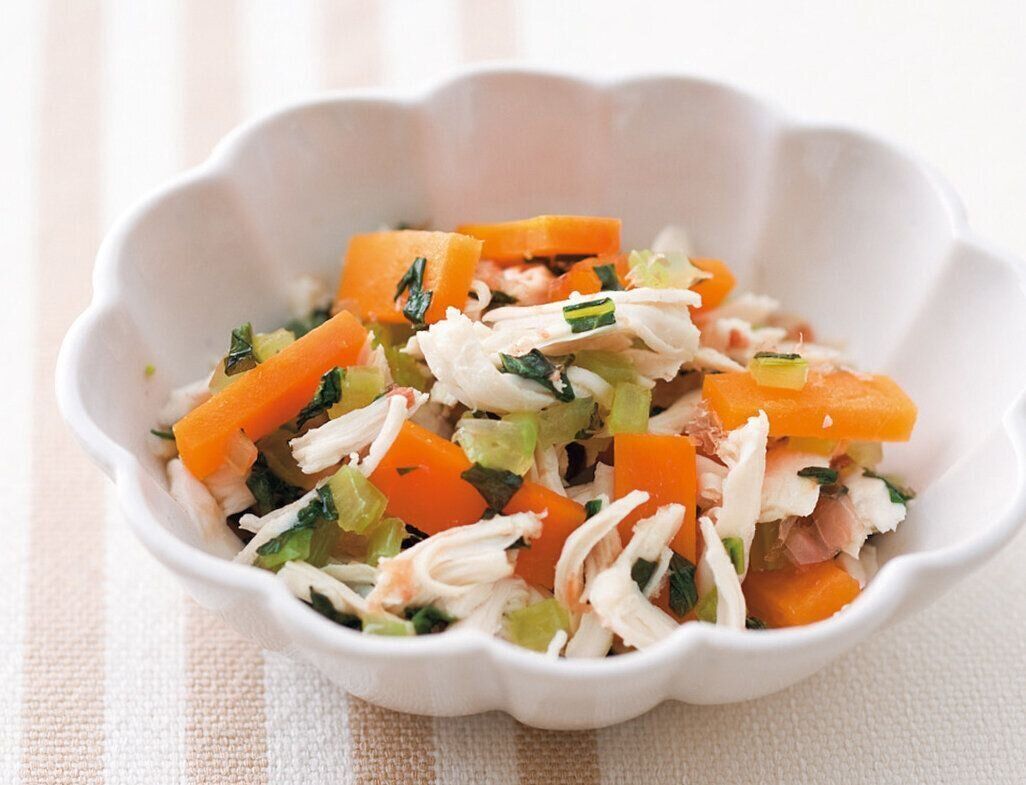 ささ身と小松菜の炒めもの （離乳後期 9～11カ月ごろ）