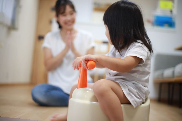 トイレでの親子トレーニング