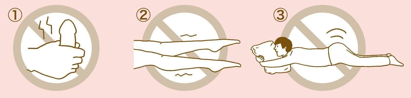 不適切なマスターベーションの例