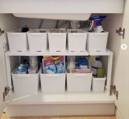 収納術 100均とニトリですっきり片づく洗面台下収納5選 たまひよ