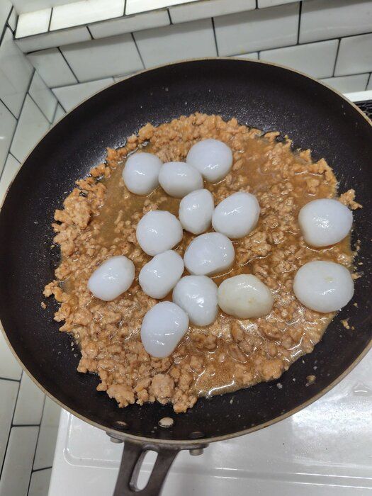 こんにゃく投入