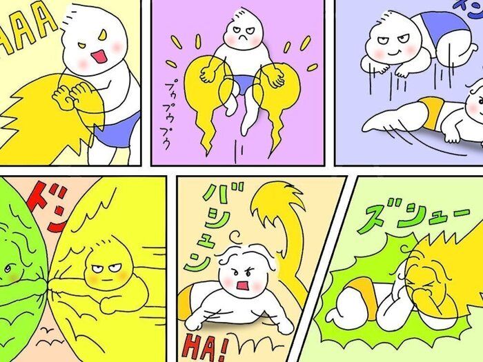 ［父親目線！育児漫画！オムツ王＃81］ほいくえん（想像）