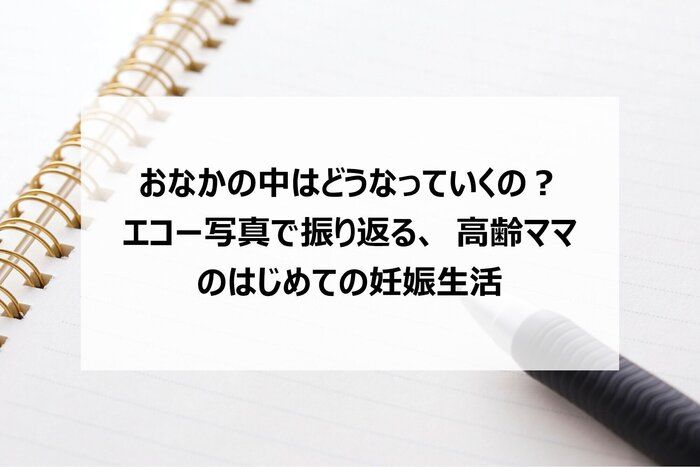 おなかの中はどうなっていくの？ エコー写真で振り返る、高齢ママのはじめての妊娠生活
