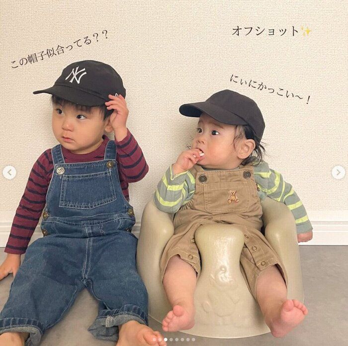 お揃いコーデ 兄弟 姉妹 Little WEEKEND オーバーオール