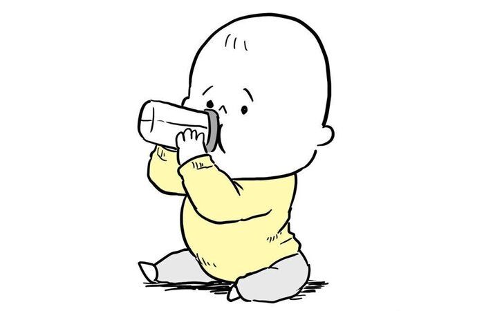 小僧はミルクジャンキー[まると父の日常#2］