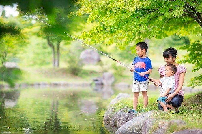 アクティブ体験なら魚っこ釣り!