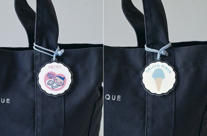 透け感がかわいい！ アクリル素材のマタニティマークストラップ