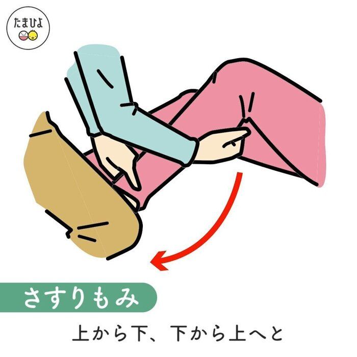 ソフトなもみ方の「さすりもみ」