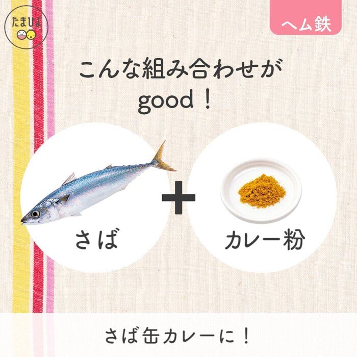 鉄分の多い「さば」を使ったカレーも鉄分対策に最適!