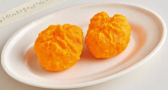 かぼちゃのラップくるくるサラダ （離乳後期 9～11カ月ごろ）