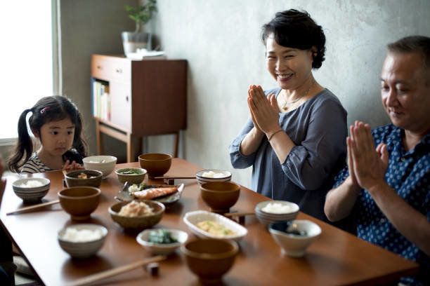 日本の家族の幸福との会食