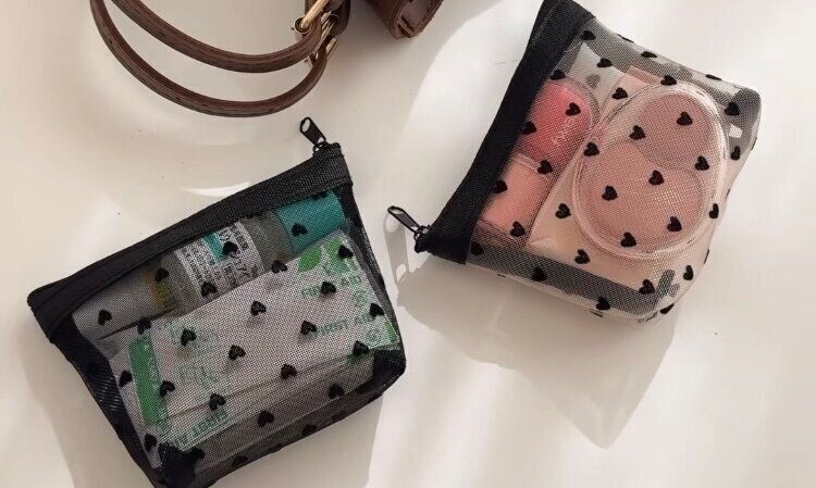 ハートのポーチ