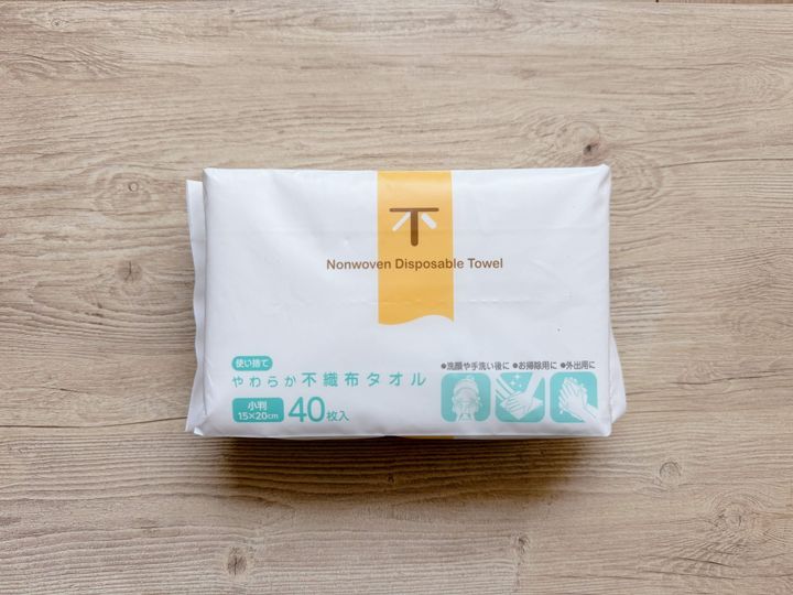 使い捨てやわらか不織布タオル