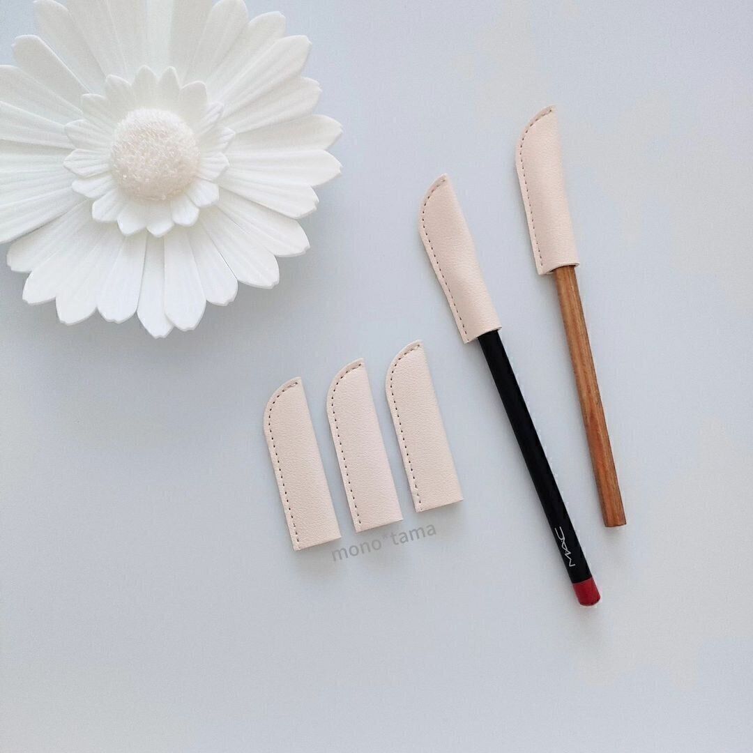 【セリア】鉛筆キャップもレザー調でおしゃれに 