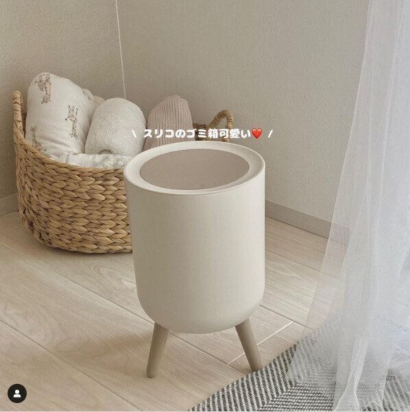 【スリコ】最新韓国っぽ！ゴミ箱なのにかわいすぎると話題