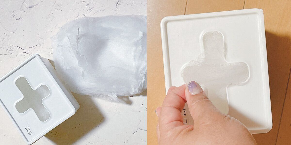 プルアウトボックスに詰め替えて使用