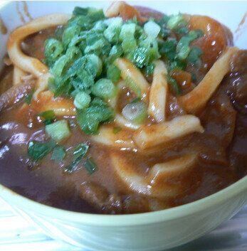 ビーフシチューリメイク！デミグラうどん