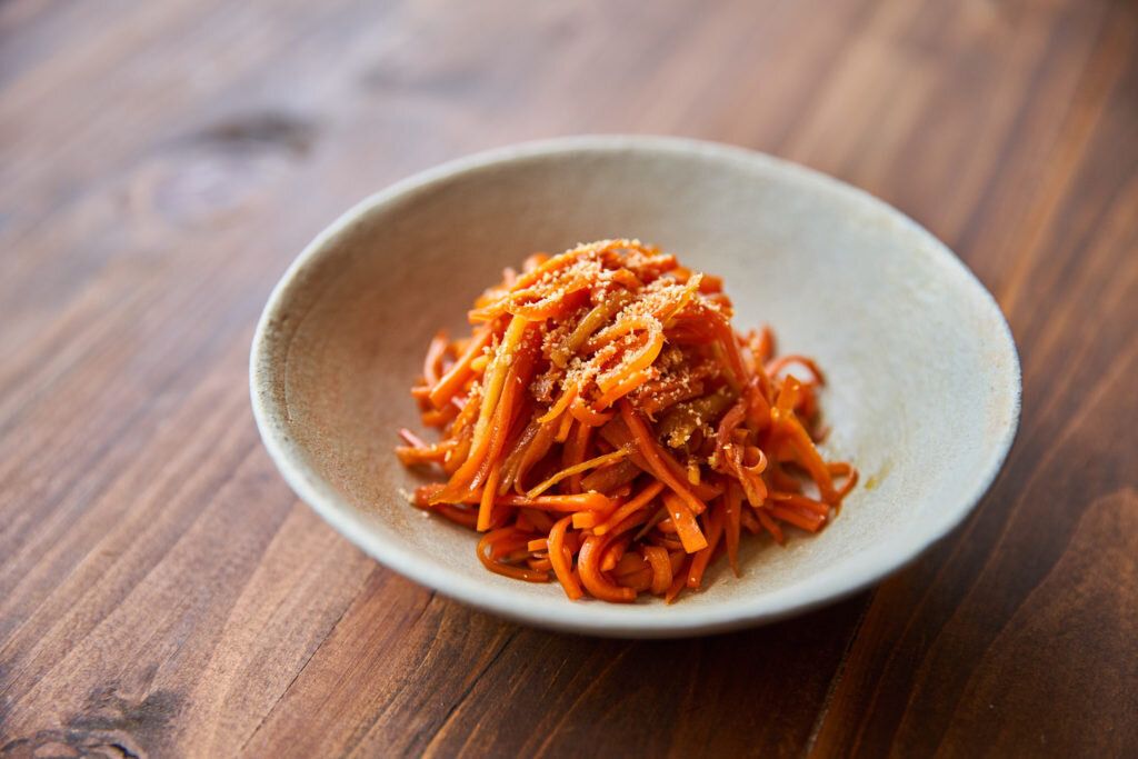 にんじんとしょうがのきんぴら