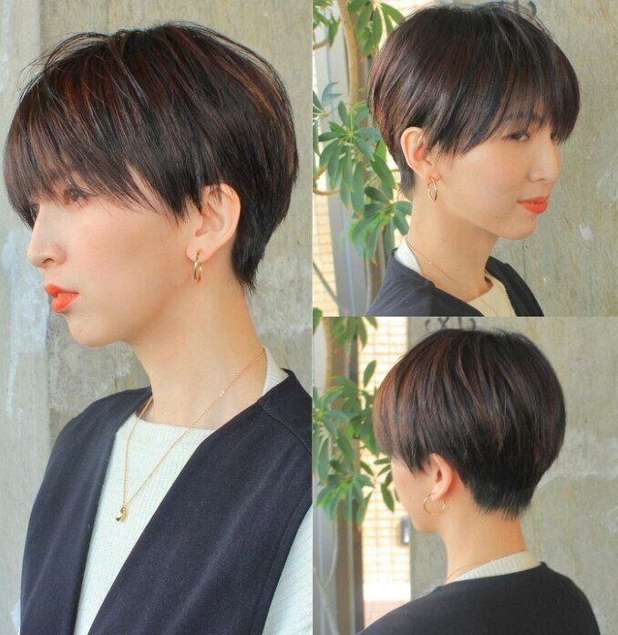 ストレートタッチでアレンジ不要！ジェンダーレスショート