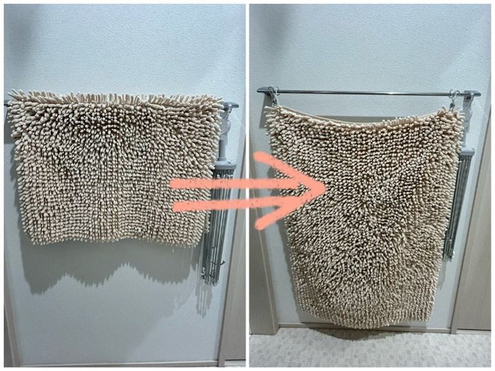 バスマットの干し方