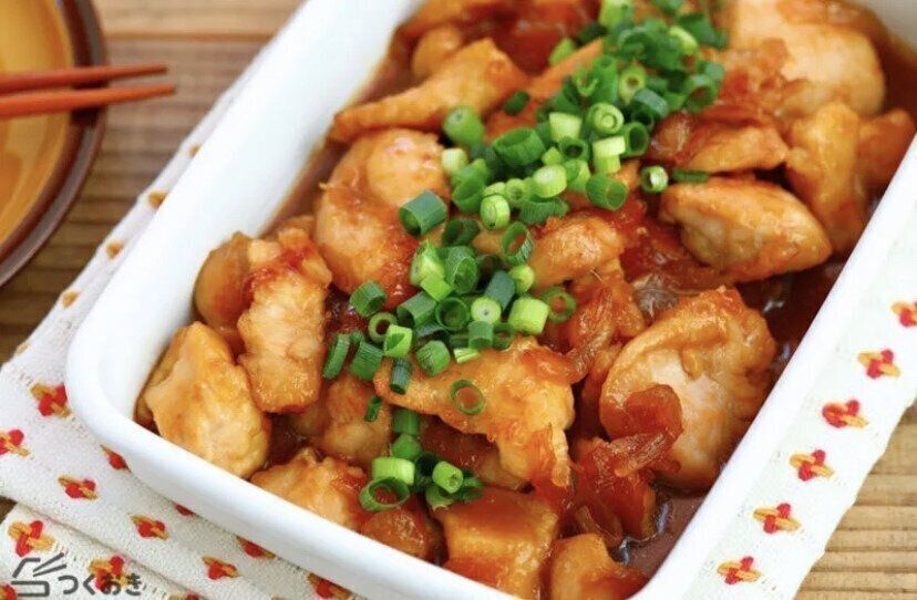 鶏むね肉のはちみつしょうが焼き