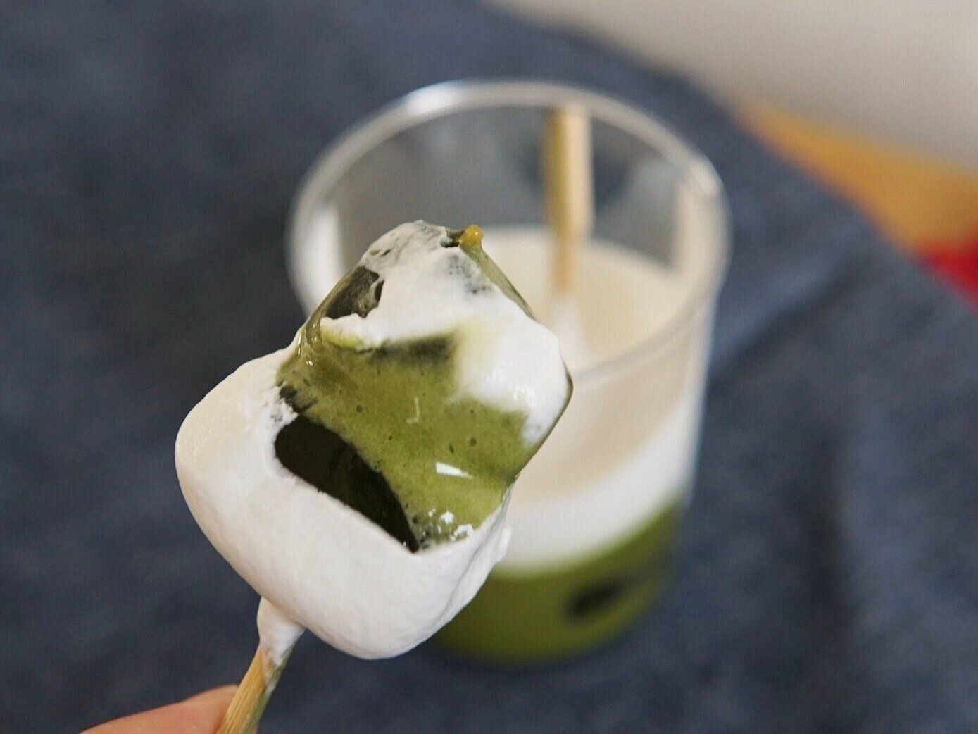 クリームわらび餅　抹茶