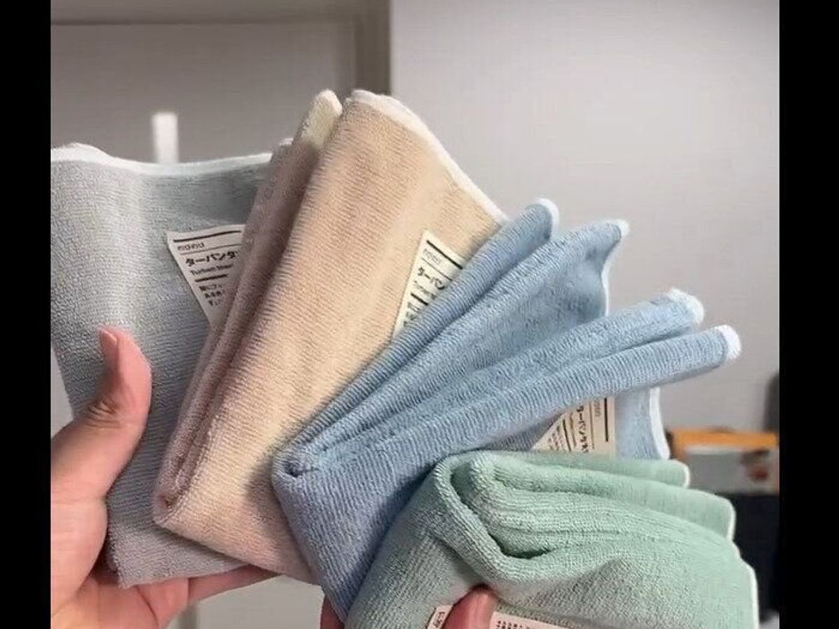 【無印良品】やっと再販!のびのびターバンタオル