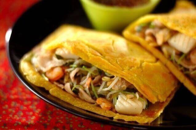 米粉入りベトナム風お好み焼き